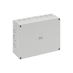 Корпус TK PC 2518-8f-m, серая крышка, с входами