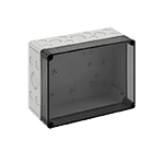 Корпус TK PC 2518-11-tm, прозрачная крышка, с входами