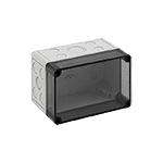 Корпус TK PC 1811-11-tm, прозрачная крышка, с входами