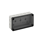 Корпус TK PC 1809-6-tm, прозрачная крышка, с входами