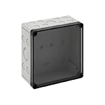 Корпус TK PC 1818-9-tm, прозрачная крышка, с входами