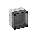 Корпус TK PC 1111-9-tm, прозрачная крышка, с входами