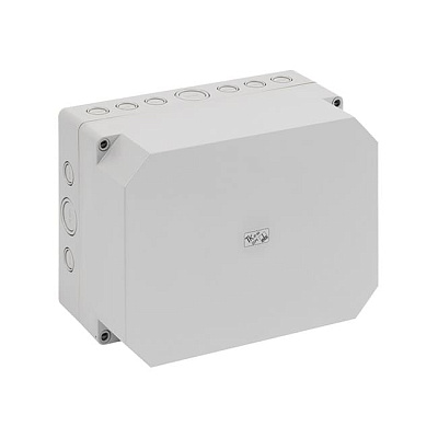 Корпус TK PS 2518-13f-m, серая крышка, с входами