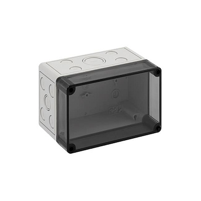 Корпус TK PC 1811-11-tm, прозрачная крышка, с входами