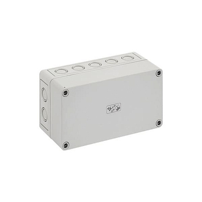 Корпус TK PC 1809-8-m, серая крышка, с входами