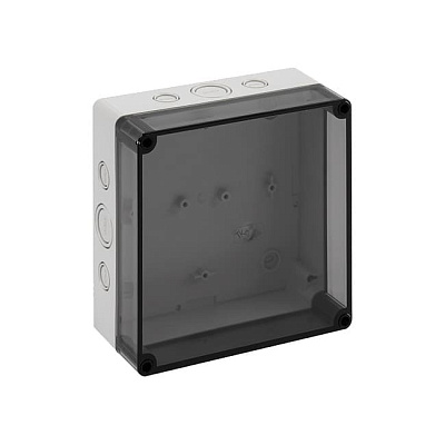 Корпус TK PC 1818-8f-tm, прозрачная крышка, с входами