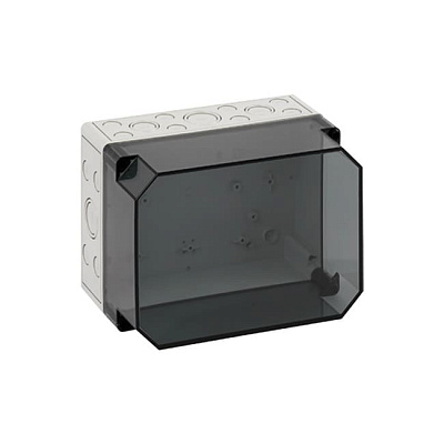 Корпус TK PC 2518-16-tm, прозрачная крышка, с входами