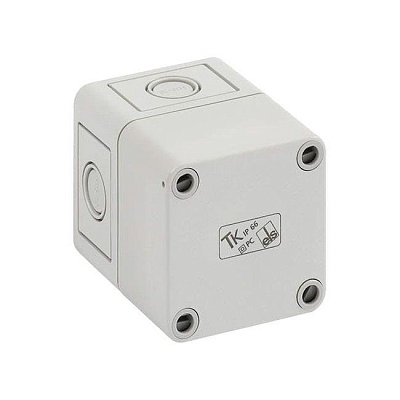 Корпус TK PC 77-8-m, серая крышка, с входами