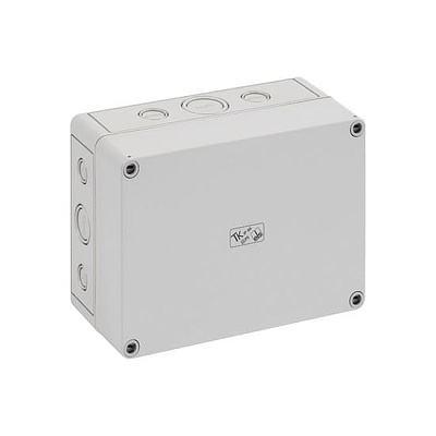 Корпус TK PS 1813-8f-m, серая крышка, с входами